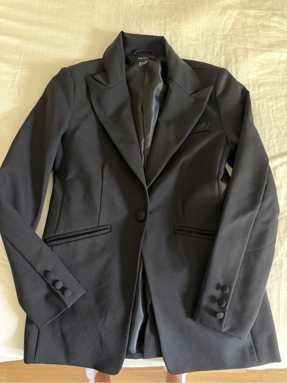 Forever 21 Black Single-Button Women's Blazer
